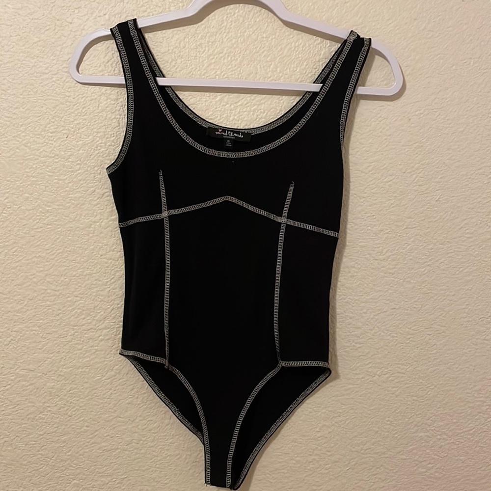 Black tank bodysuit